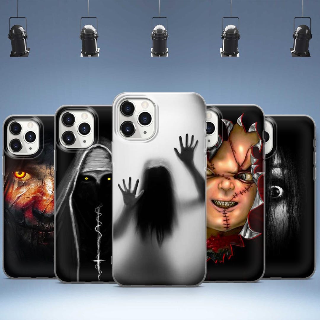 Evil Retro Horror Mask Movie Face Phone Case for iPhone 16 15 14 13 12 ...