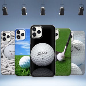 Custodia per telefono con campo da golf e palla sportiva per iPhone 16 15 14 13 12 11 X per Samsung Galaxy S25 S24 S23 S22 S21 S20 per GooglePixel