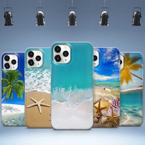 Funda para teléfono con diseño de buenas vibraciones, playa, mar y océano, para iPhone 16, 15, 14, 13, 12 y 11 X, Samsung Galaxy S25, S24, S23, S22, S21 y S20 para Google Pixel