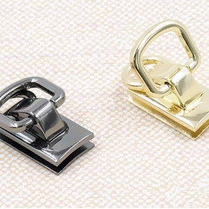 Conector de correa de cadena de bolsa de 2 uds, Clip de cuero con anillo D, conector cuadrado CC-042