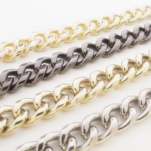 9mm Luxury Strap Chain,Small Purse Chain Replacement,Cut Metal Chain,Handle Crossbody Shoulder Handbags Chain  LC-017