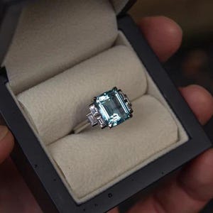 Sterling Silber 925 Ring Mit Aquamarin Grösse 60 | Kaufen Auf Ricardo
