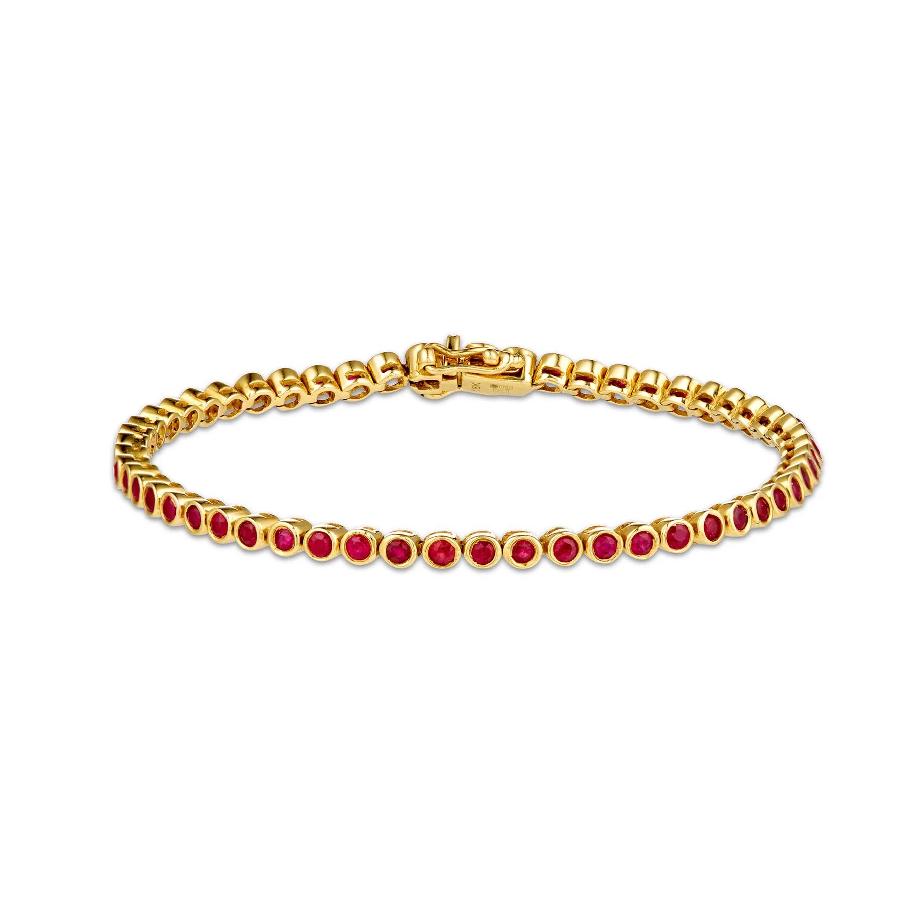 Rose gold ruby bracelet hot sale