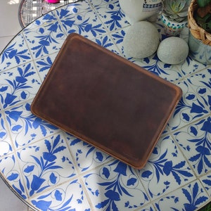 Personalized Engraving Cowhide Leather 13.3&quot; MacBook Air/Pro Case Custom 13.3&quot; MacBook Pro Cover 13.3&quot; MacBook Air Leather Sleeve Best Gift