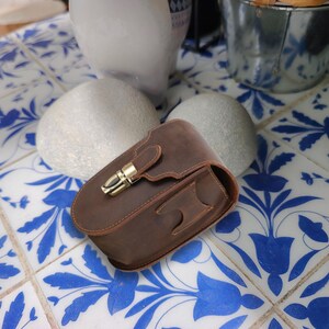 Gepersonaliseerde gravure rundleer golfbal T-shirt accessoires etui houder, aangepaste golftas etui vader vriend uniek cadeau