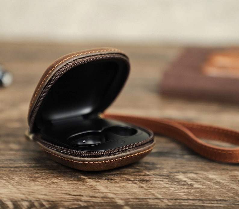 Personalized Engraving Cowhide Leather Beats Fit Pro Headphones Case