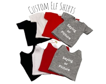 Custom Elf Shirt | Elf Size Shirt | Elf Shirt | Elf Clothes | Custom Elf Prop | Elf Props | Elf Accessories | Elf Size Props | Elf Size