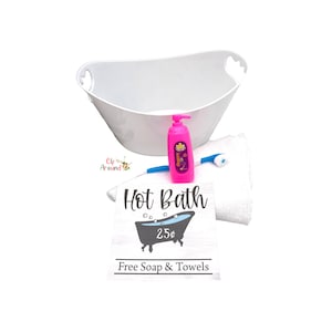 Bath for Elf | Elf Size Bath | Elf Bath | Elf Props | Elf Accessories | Elf Size Props | Elf Size Accessories