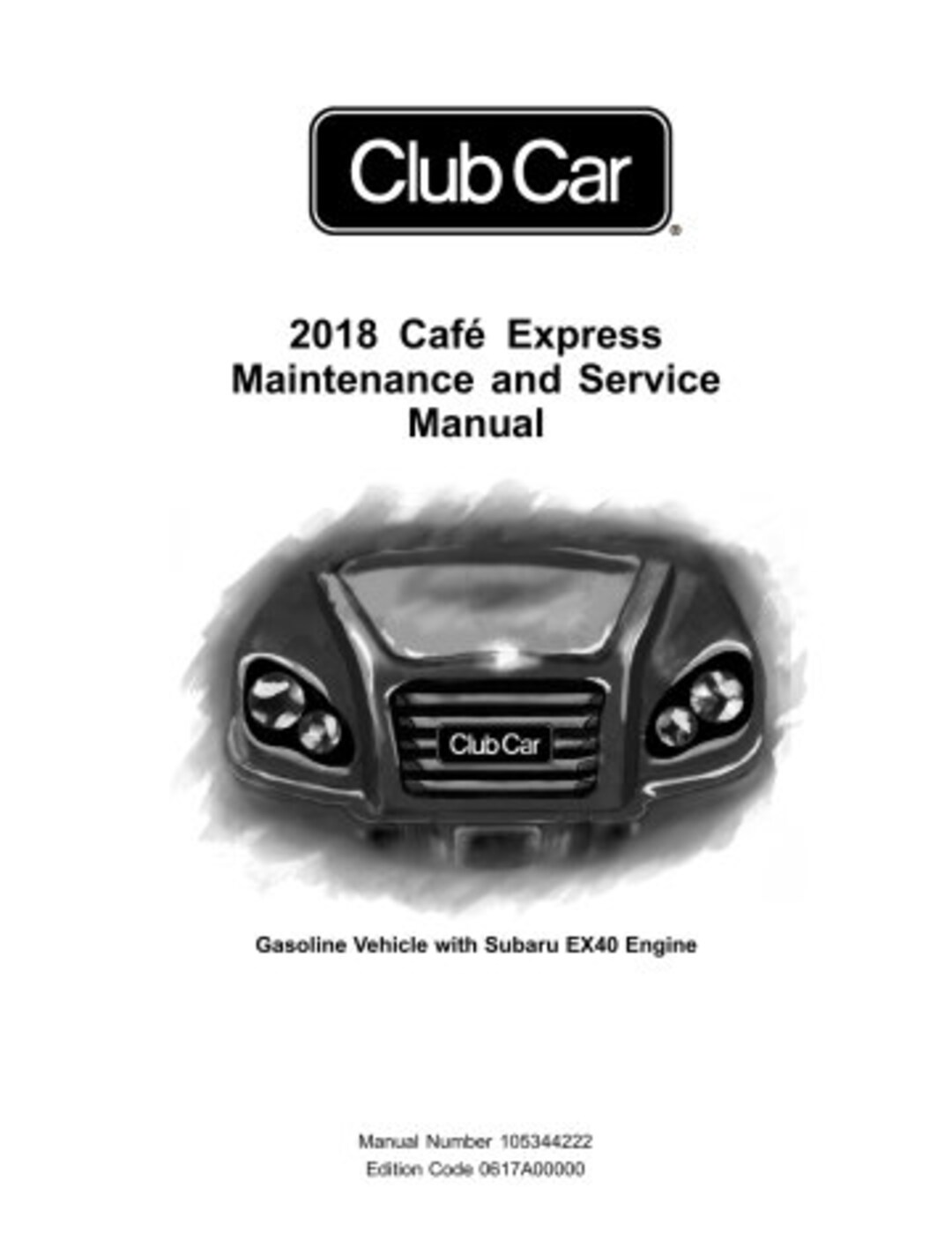 2018 CLUB CAR SERVICE MANUAL visual data 6