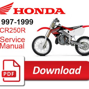1997 1998 1999 Honda CR250R Service Repair Manual