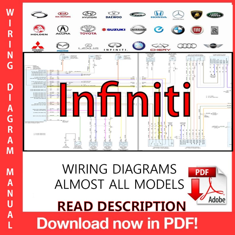 Infiniti Wiring Diagrams Manual PDF Almost All Models - Etsy