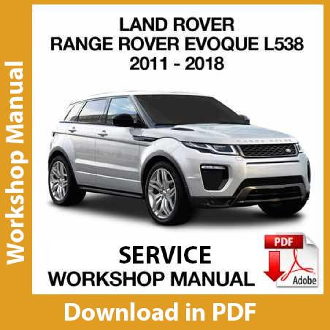 Workshop Manual Land Rover Range Rover Evoque L538 (2011
