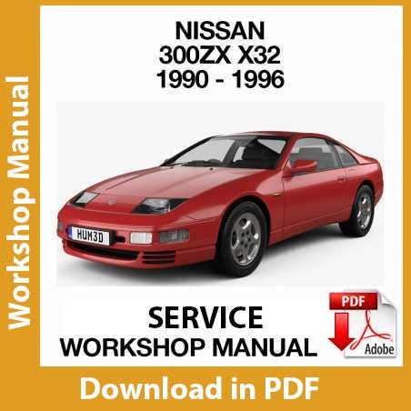 Workshop Manual Nissan 300zx Z32 1990 1991 1992 1993 1994 1995