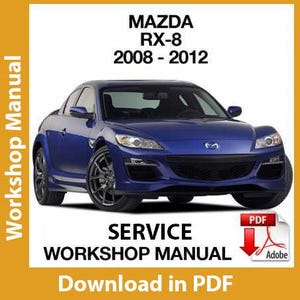 Manuel De Réparation Atelier Mazda RX-8 2004 (Manuel De Service) - Édition 1995 - Occasion