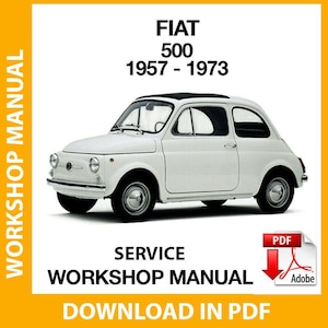 funa34様用FIAT500 Owners Workshop Manual 1957-1973 Fiat 500 - 500d - 500f - 500l Factory Workshop