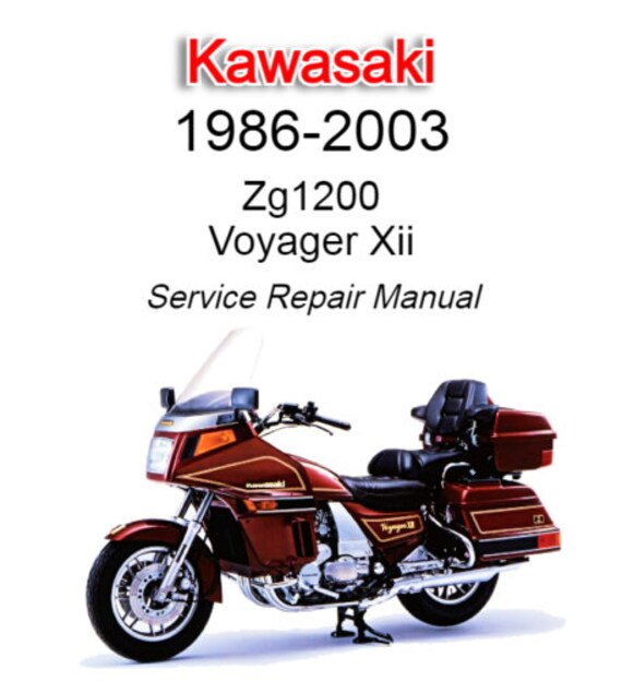 Kawasaki Zg1200 Voyager Xii 1986-2003 Service Repair Manual - Etsy