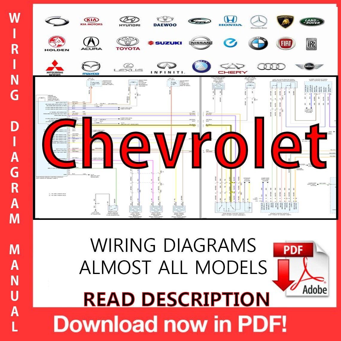 Chevrolet Wiring Diagrams Manual PDF Almost All Models Etsy