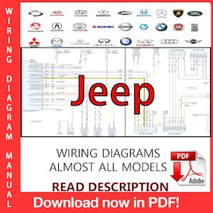 Jeep Wiring Diagrams Manual PDF Almost All Models - Etsy