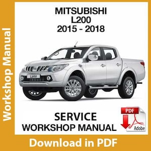 ワークショップマニュアル 三菱 L200 トライトン (2015 2016 2017 2018) PDF 修理工場マニュアル