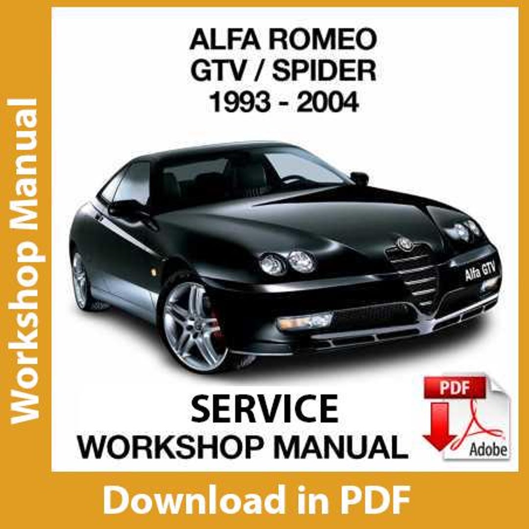 ワークショップ マニュアル アルファ ロメオ GTV- スパイダー 1993