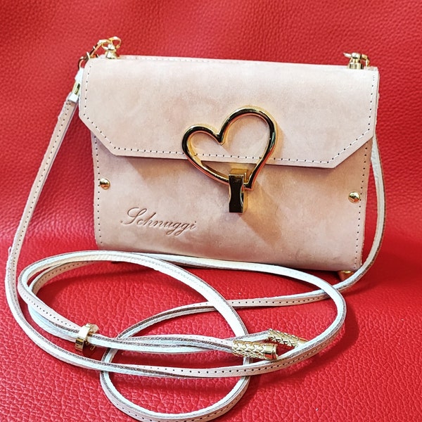 Handbag for your Z Flip folding cell phone or your iphone 5S/SE, 12/13mini, genuine leather, exclusive, unique, unique design, handmade