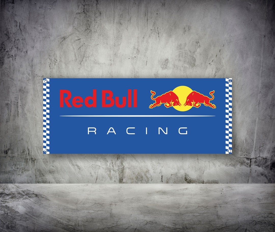 Redbull Logo Banner Vinly Garage Sign Office or Showroom - Etsy