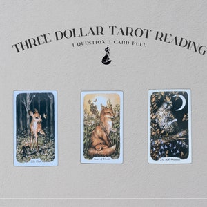 Tarotlegging van drie dollar