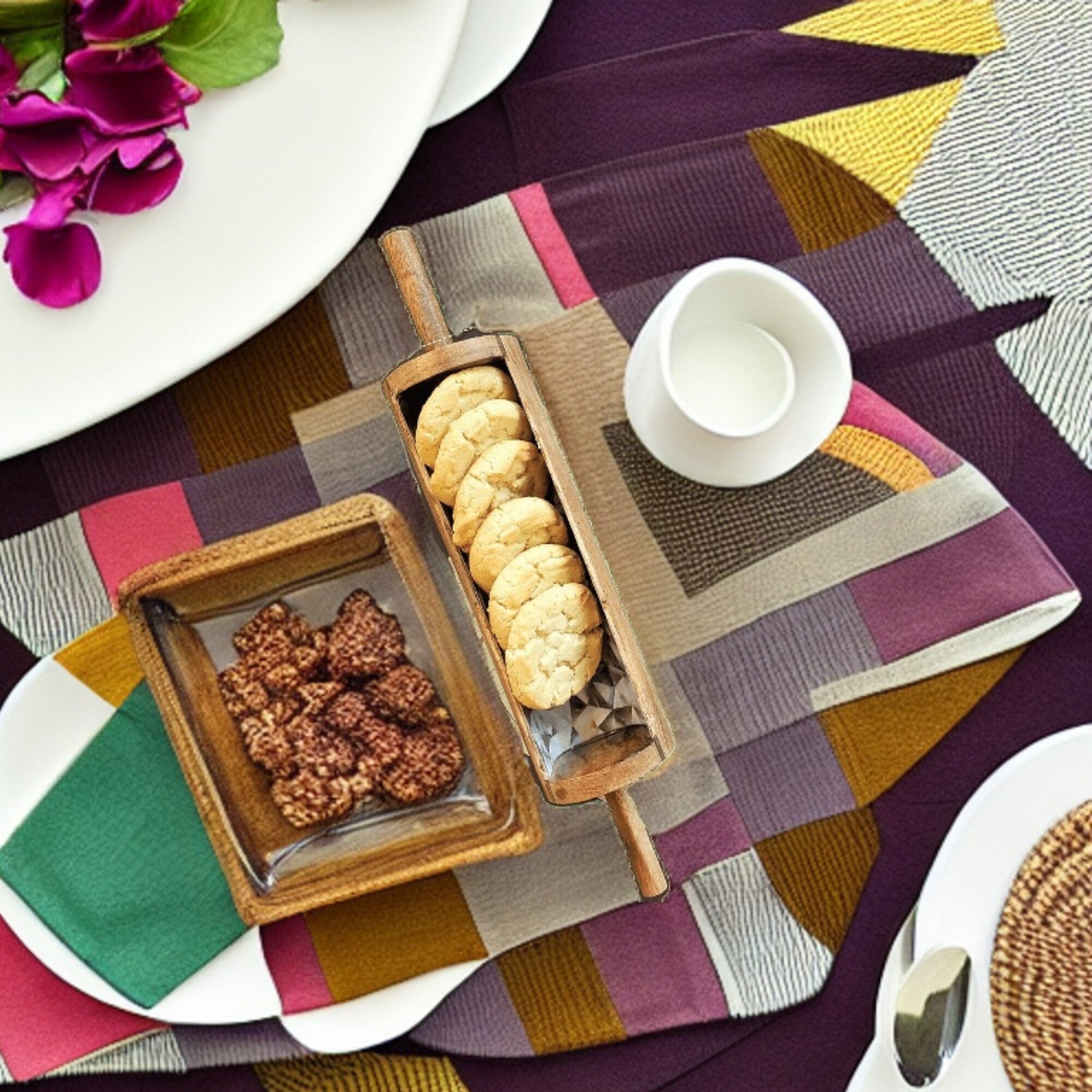 Handmade Khatiya Wooden Platter Set Platter for Tableware Etsy