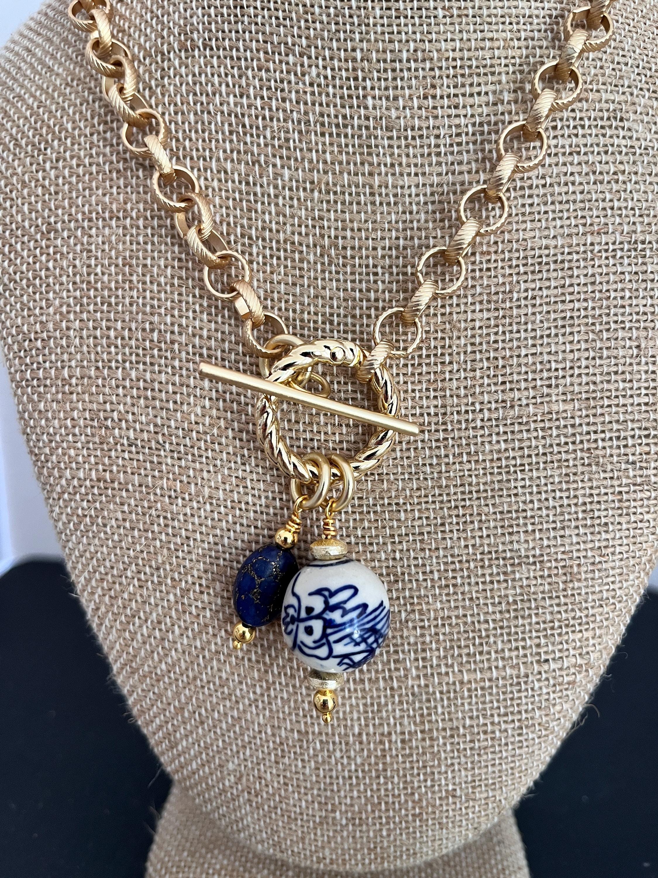 Silver Chinoiserie Necklace - Etsy