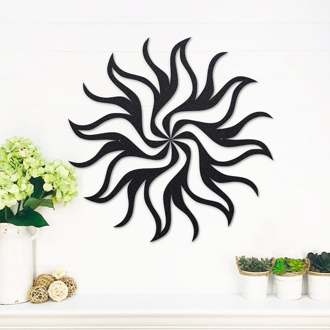 Metal Sun Wall Hanging Indoor or Outdoor Decor the Etsy