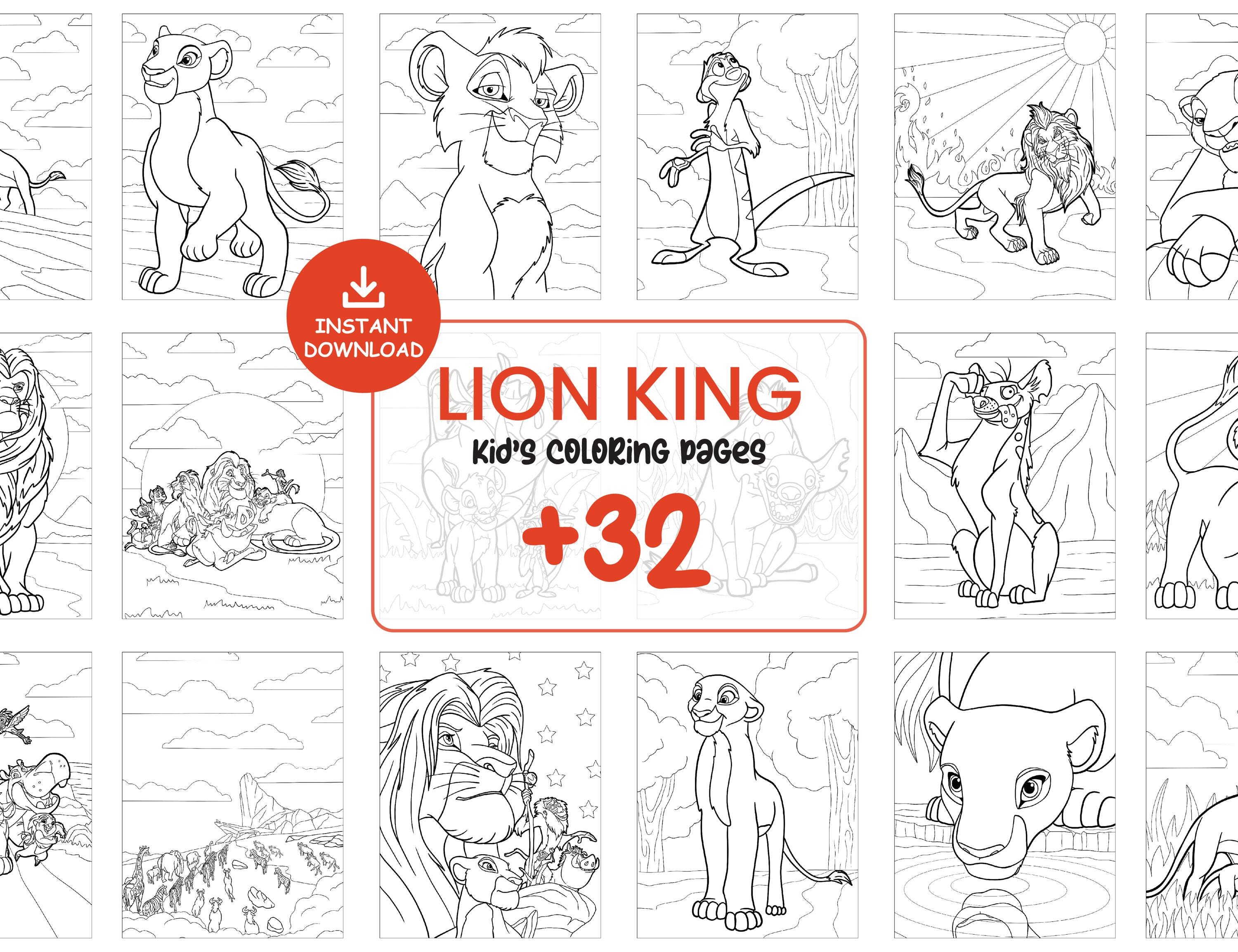 32 LION KING Coloring Pages I Printable Coloring Pages for Kid I ...