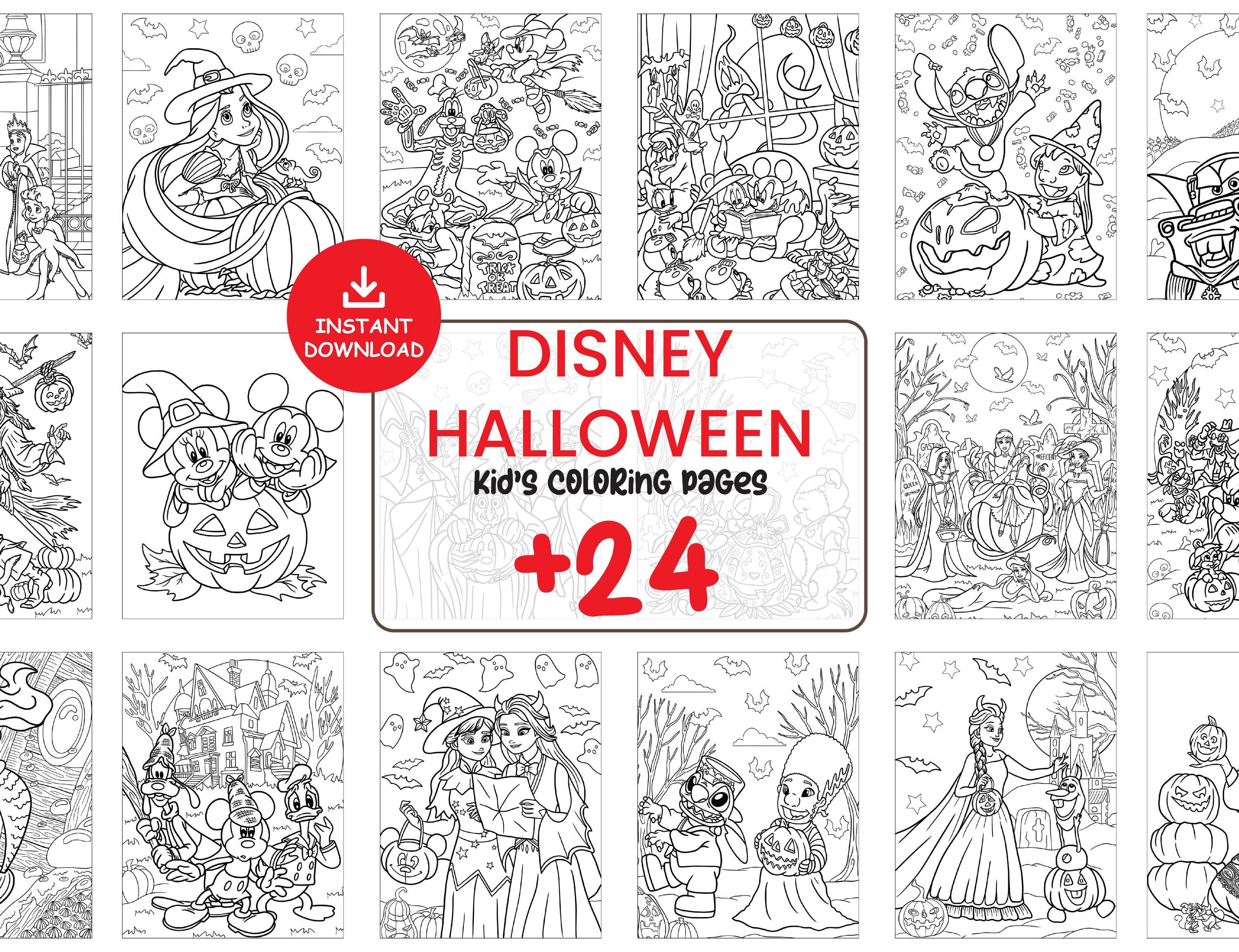24 DISNEY HALLOWEEN Coloring Pages I Printable Coloring Pages for Kid I ...