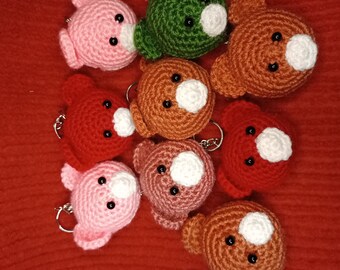 Crochet Bear Keychain/ Handmade Bear Keychain/ Crochet Bear Pattern/ Baby Bear Keychain/ Best Gift/ Amigurumi Pattern