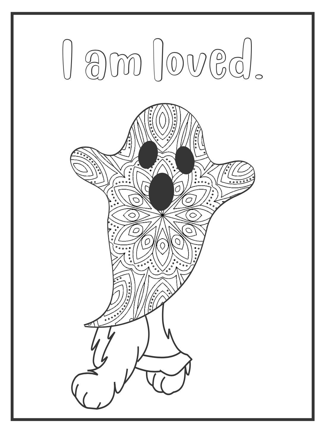 Anxiety Coloring Pages for Kids - Another option