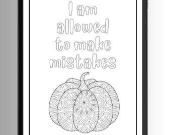 Kids Positivity Coloring Pages, Affirmation Coloring, Positive Mental Health Coloring, Printable Coloring, Affirmations for Kids, Self Love