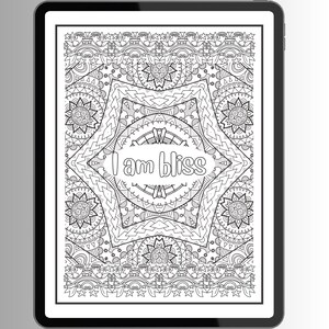 Anxiety Relief Coloring Pages for Adults | Printable Mindfulness & Anti Stress Therapy | Mental Health Self-care Coloring Pages
