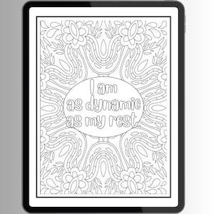 Anxiety Relief Coloring Pages for Adults | Printable Mindfulness & Anti Stress Therapy | Mental Health Self-care Coloring Pages