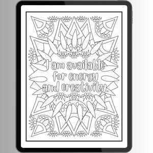 Anxiety Relief Coloring Pages for Adults | Printable Mindfulness & Anti Stress Therapy | Mental Health Self-care Coloring Pages