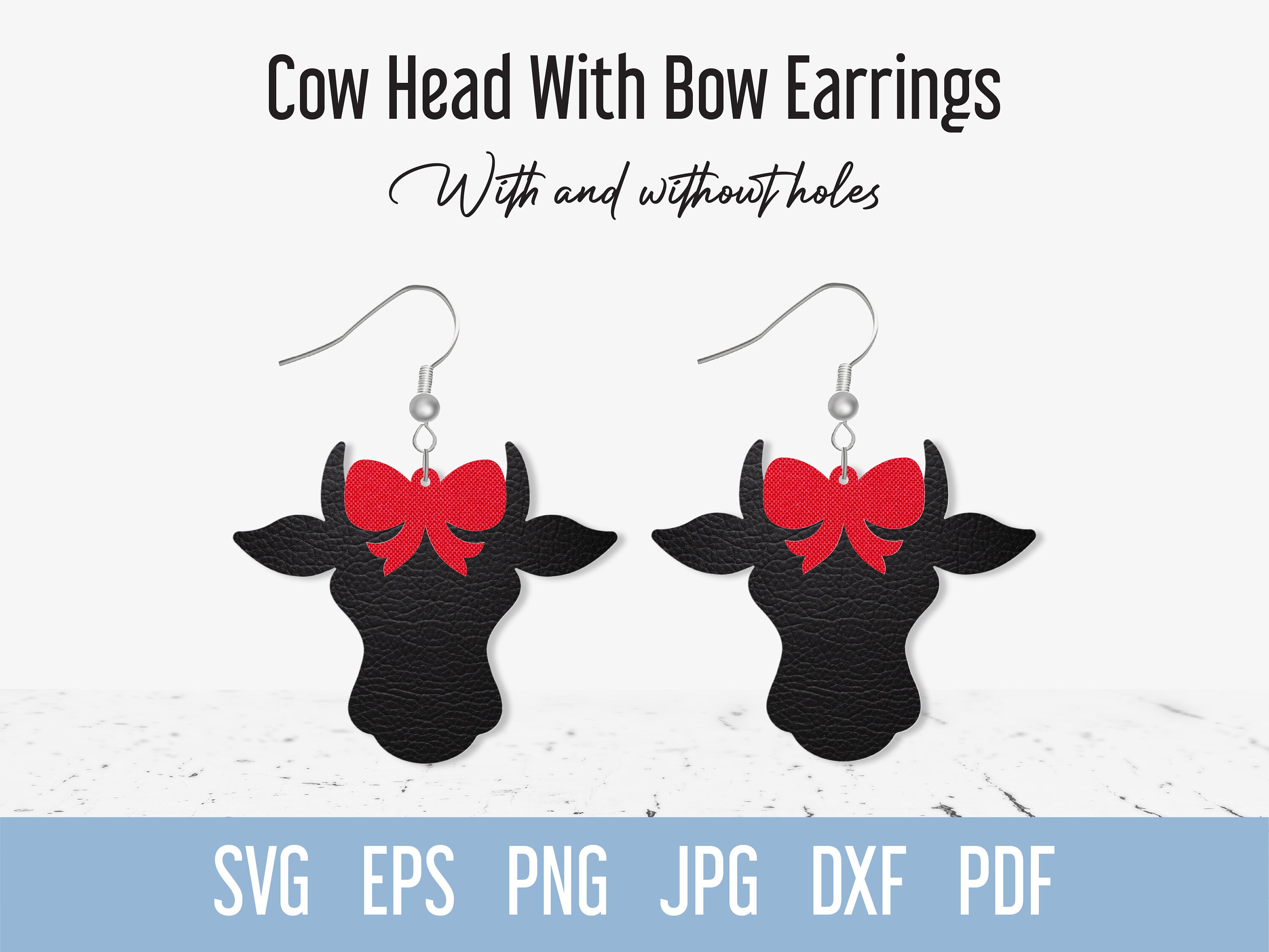 SVG Faux Leather Earrings Svg Stacked Cutout Holes Pendant Leafs Feathers  Fringe Svg Cricut & Silhouette Dxf Eps Png Commercial Use 