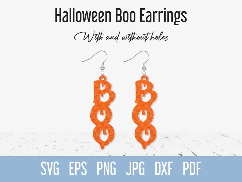 Boo earrings svg,Halloween boo earrings cut file, Halloween glowforge earrings, Boo laser earrings svg, Cricut earrings, Xtool earrings, Holiday earrings, Boo halloween DIY earrings, Halloween gift idea, Halloween Faux leather earrings svg