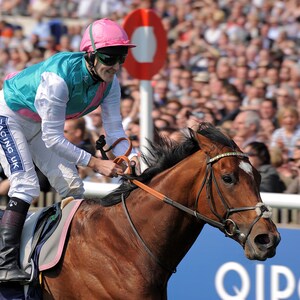 Frankel wins 2000 Guineas with jockey Tom Queally at Newmarket