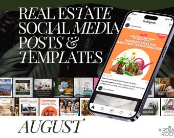 August Social Media Graphics & Captions | Boost your Digital Presence with Effective, Ready-to-Post Marketing Assets for Engagement