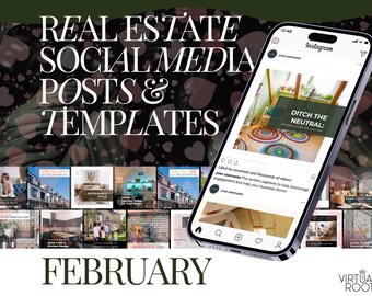 February Social Media Graphics & Captions | Boost your Digital Presence with Effective, Ready-to-Post Marketing Assets for Engagement