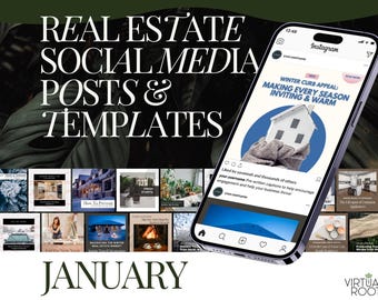 January Social Media Graphics & Captions | Boost your Digital Presence with Effective, Ready-to-Post Marketing Assets for Engagement