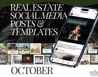 October Social Media Graphics & Captions | Boost your Digital Presence with Effective, Ready-to-Post Marketing Assets for Engagement