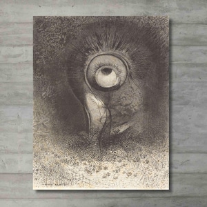 Odilon Redon: There was Perhaps a First Vision Attempted in the Flower (1883) - The Ibis Canvas Wall Art/Odilon Redon Print/Flower Poster/8