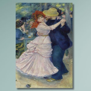 Pierre-Auguste Renoir: Dance At Bougival (1883) Canvas Wall Art/Framed or Rolled Giclee Wall Art/Renoir Paintings/Impressionism Print Gift 6