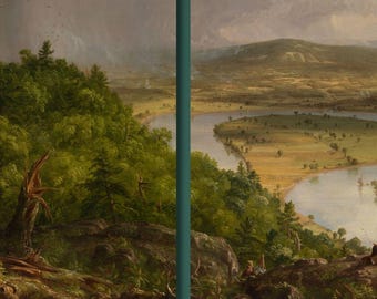 Thomas Cole The Oxbow Canvas/Amerikaanse landschapsschilderkunst/Hudson River School Art/19e-eeuws meesterwerk/Fine Art Wall Decor reproductie/7