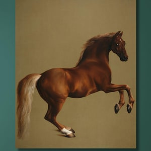 George Stubbs: Whistlejacket (c.1762) Canvas Wall Art/High Quality Print/Horse Wall Decor/Noble Horse Painting/Animal Art Poster Gift/1