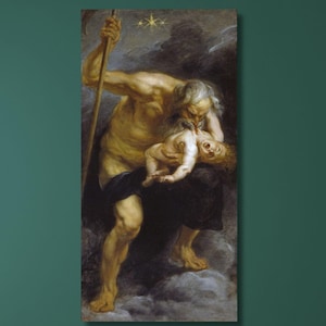 Peter Paul Rubens: Saturn Devouring His Son (1636) Canvas Wall Art/High Quality Print/Reproduction Painting/Abstract Artwork Poster Gift/3